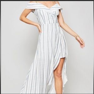 Promesa off shoulder dress in small